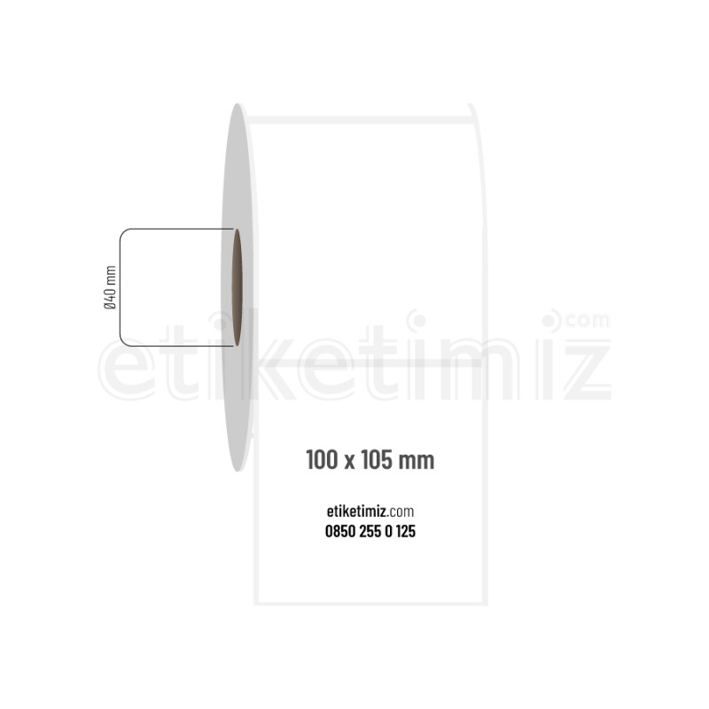100x105 mm PP Opak Etiket 100x105 mm PP Opak Etiket