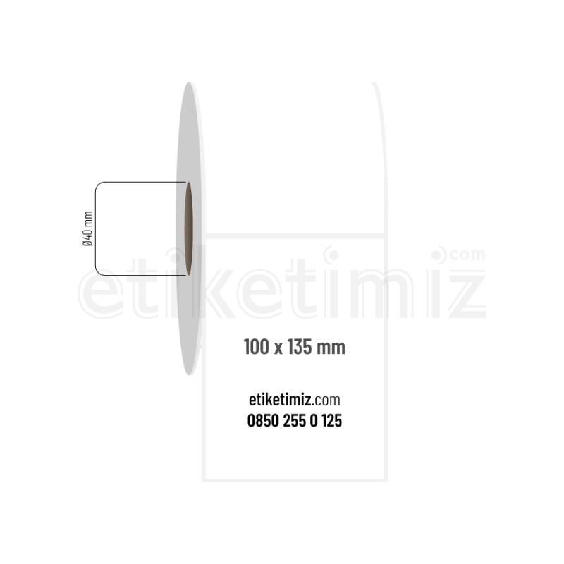 100x135 mm PP Opak Etiket 100x135 mm PP Opak Etiket