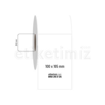 100x165 mm PP Opak Etiket 100x165 mm PP Opak Etiket