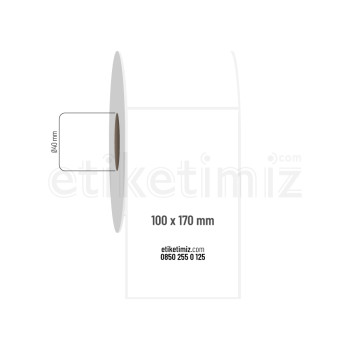 100x170 mm PP Opak Etiket 100x170 mm PP Opak Etiket