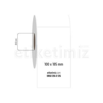 100x185 mm PP Opak Etiket 100x185 mm PP Opak Etiket