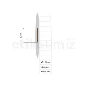 40x15 mm PP Opak Etiket 40x15 mm PP Opak Etiket