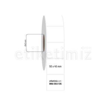 50x45 mm PP Opak Etiket 50x45 mm PP Opak Etiket