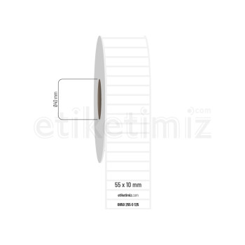 55x10 mm PP Opak Etiket 55x10 mm PP Opak Etiket