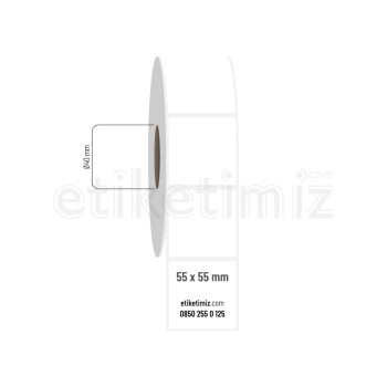 55x55 mm PP Opak Etiket 55x55 mm PP Opak Etiket
