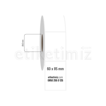 60x85 mm PP Opak Etiket 60x85 mm PP Opak Etiket