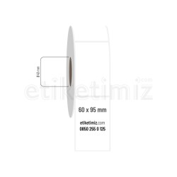 60x95 mm PP Opak Etiket