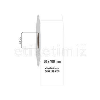70x100 mm PP Opak Etiket 70x100 mm PP Opak Etiket