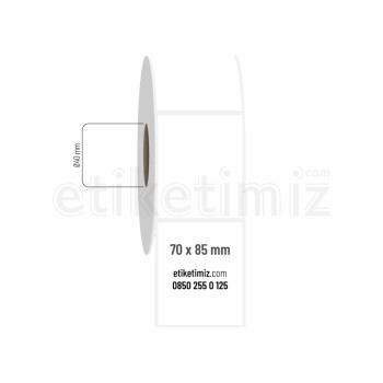 70x85 mm PP Opak Etiket 70x85 mm PP Opak Etiket