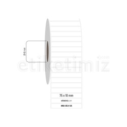 75x10 mm PP Opak Etiket