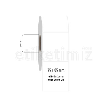 75x85 mm PP Opak Etiket 75x85 mm PP Opak Etiket