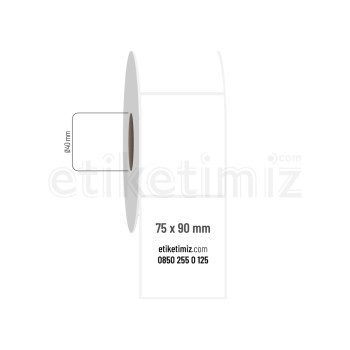 75x90 mm PP Opak Etiket 75x90 mm PP Opak Etiket