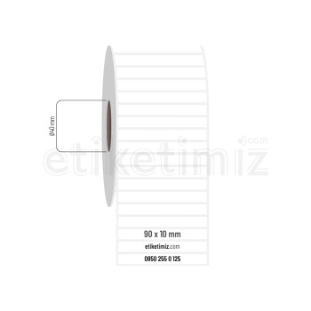 90x10 mm PP Opak Etiket 90x10 mm PP Opak Etiket
