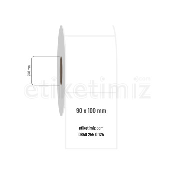 90x100 mm PP Opak Etiket 90x100 mm PP Opak Etiket