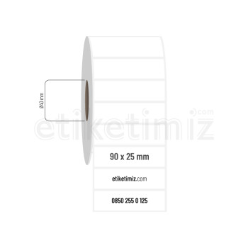 90x25 mm PP Opak Etiket 90x25 mm PP Opak Etiket