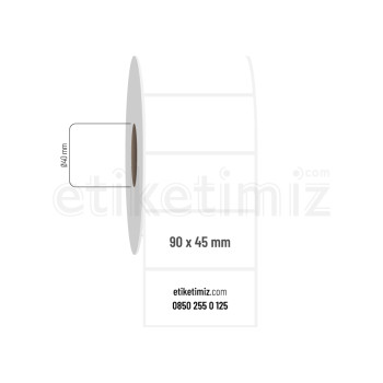 90x45 mm PP Opak Etiket 90x45 mm PP Opak Etiket