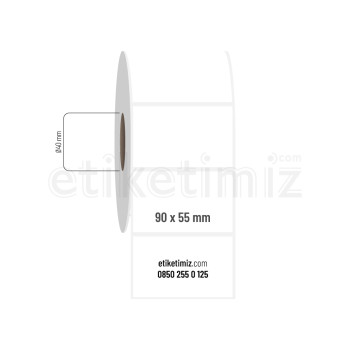 90x55 mm PP Opak Etiket 90x55 mm PP Opak Etiket