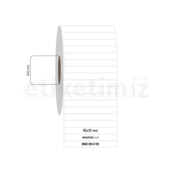 95x10 mm PP Opak Etiket 95x10 mm PP Opak Etiket
