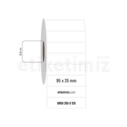 95x25 mm PP Opak Etiket