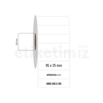 95x25 mm PP Opak Etiket 95x25 mm PP Opak Etiket