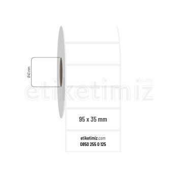 95x35 mm PP Opak Etiket 95x35 mm PP Opak Etiket