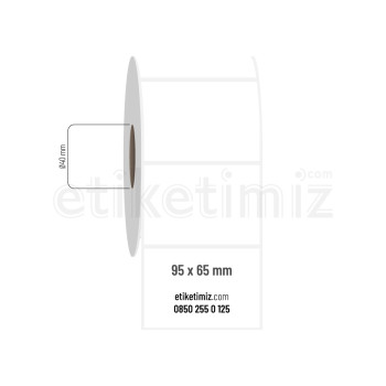 95x65 mm PP Opak Etiket 95x65 mm PP Opak Etiket