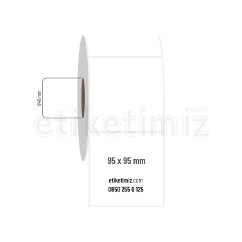 95x95 mm PP Opak Etiket 95x95 mm PP Opak Etiket