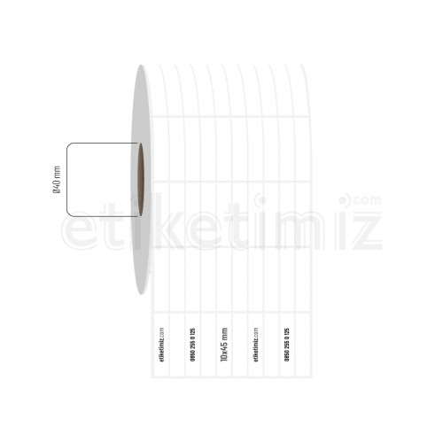 10x45 mm 10'lu Aralıklı Fasson Fastyre Etiket