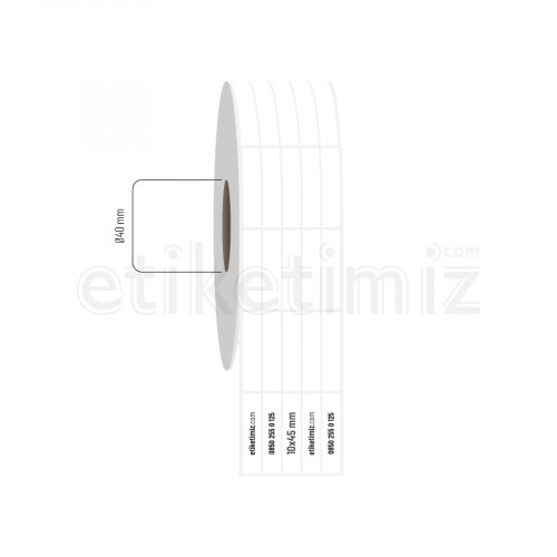 10x45 mm 5'li Aralıklı Fasson Fastyre Etiket