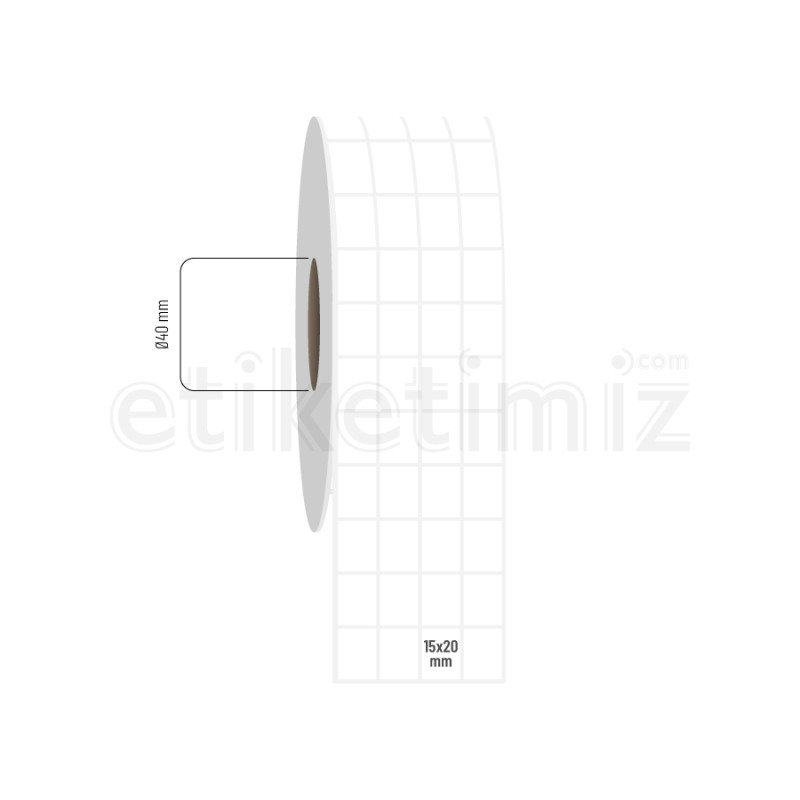 15x20 mm 4'lü Aralıklı Fasson Fastyre Etiket 15x20 mm 4'lü Aralıklı Fasson Fastyre Etiket