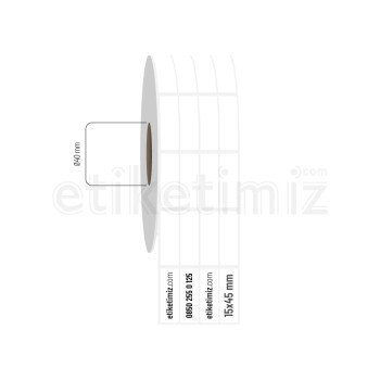 15x45 mm 4'lü Aralıklı Fastyre Etiket 15x45 mm 4'lü Aralıklı Fastyre Etiket