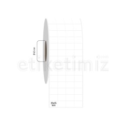20x15 mm 4'!lü Bitişik Fastyre Etiket