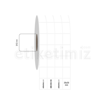 20x30 mm 4'lü Aralıklı Fastyre Etiket 20x30 mm 4'lü Aralıklı Fastyre Etiket