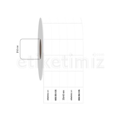20x40 mm 5'li Bitişik Fastyre Etiket