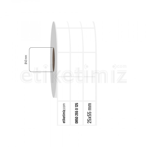 20x50 mm 3'lü Aralıklı Fasson Fastyre Etiket