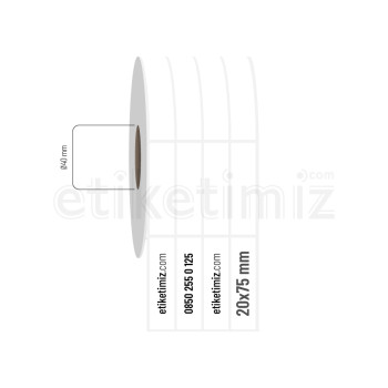 20x75 mm 4'lü Aralıklı Fastyre Etiket 20x75 mm 4'lü Aralıklı Fastyre Etiket