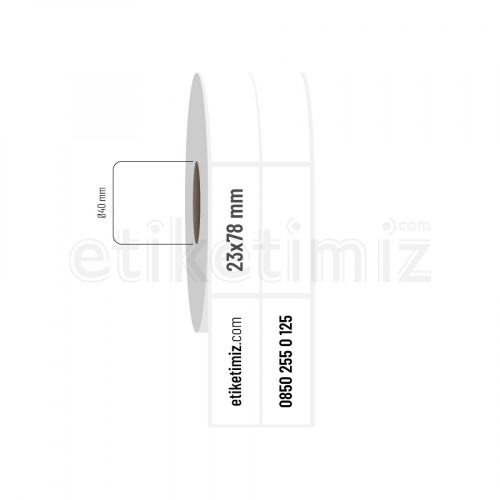 23x78 mm 2'li Aralıklı Fasson Fastyre Etiket