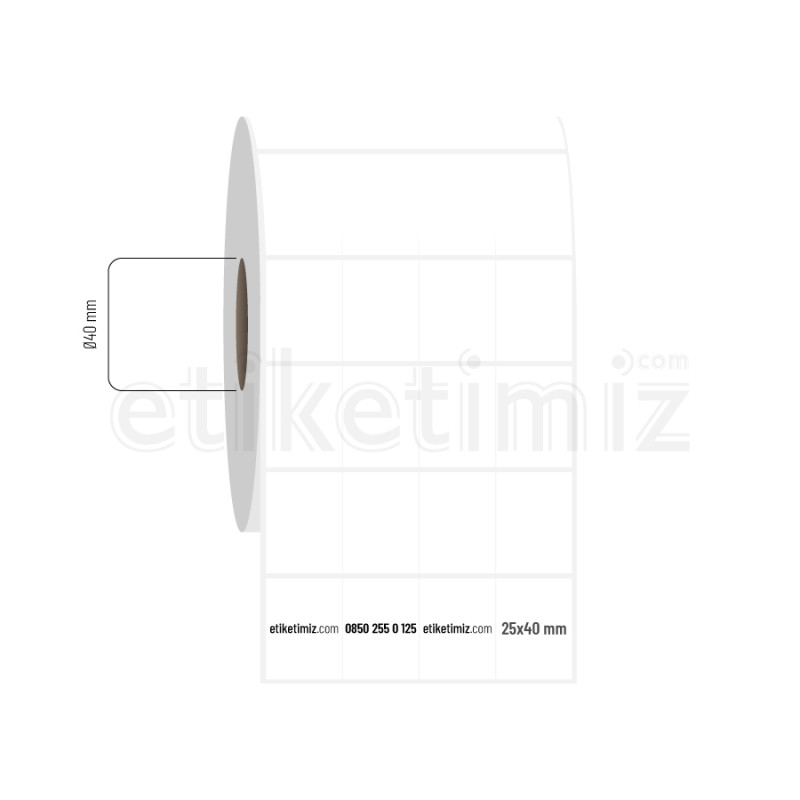 25x40 mm 4'lü Bitişik Fasson Fastyre Etiket 25x40 mm 4'lü Bitişik Fasson Fastyre Etiket