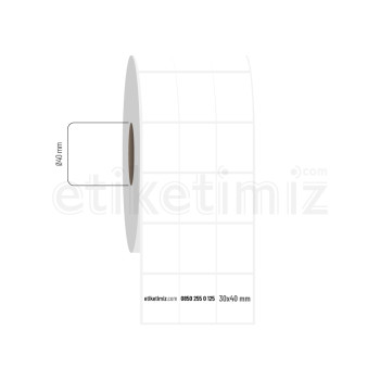 30x40 mm 3'lü Bitişik Fastyre Etiket 30x40 mm 3'lü Bitişik Fastyre Etiket
