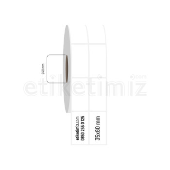 35x60 mm 2'li Aralıklı Fastyre Etiket 35x60 mm 2'li Aralıklı Fastyre Etiket