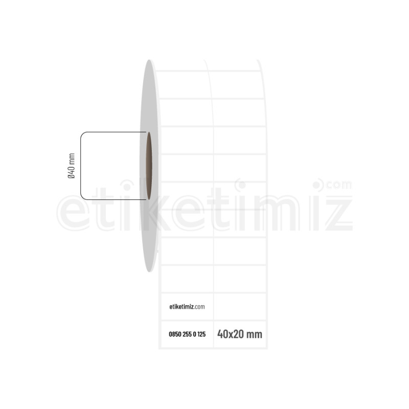 40x20 mm 2'li Bitişik Fasson Fastyre Etiket 40x20 mm 2'li Bitişik Fasson Fastyre Etiket