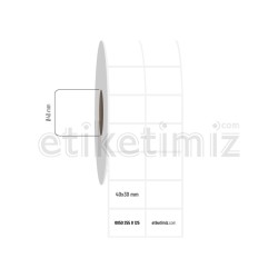 40x30 mm 2'li Aralıklı Fastyre Etiket