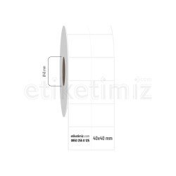 40x40 mm 2'li Bitişik Fastyre Etiket