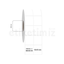 40x45 mm 2'li Aralıklı Fastyre Etiket