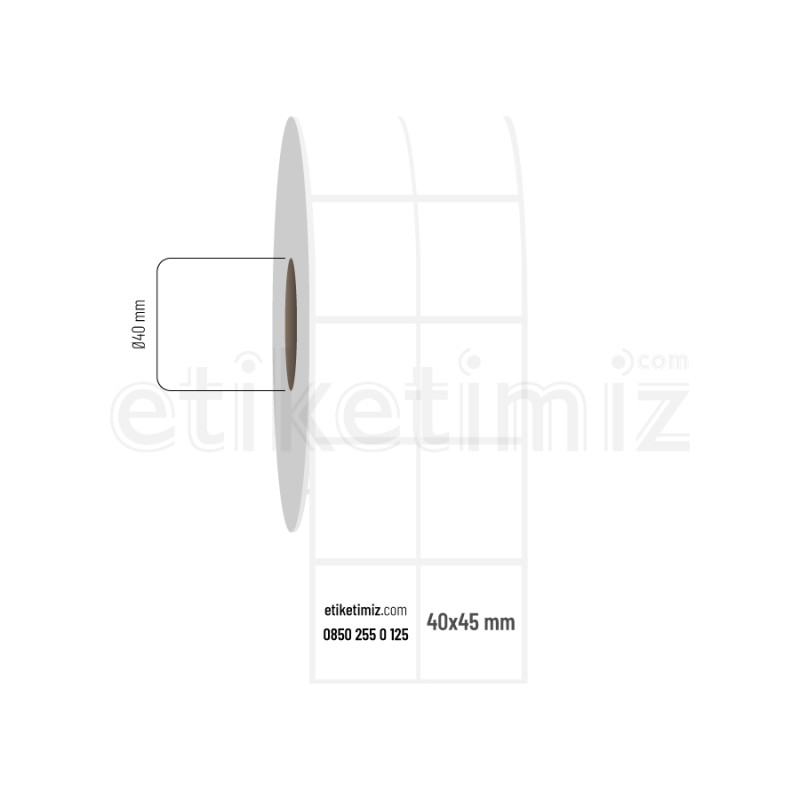 40x45 mm 2'li Aralıklı Fasson Fastyre Etiket 40x45 mm 2'li Aralıklı Fasson Fastyre Etiket
