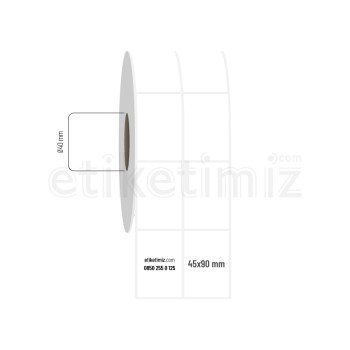 45x90 mm 2'li Aralıklı Fastyre Etiket 45x90 mm 2'li Aralıklı Fastyre Etiket