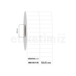 50x15 mm 2'li Aralıklı Fastyre Etiket