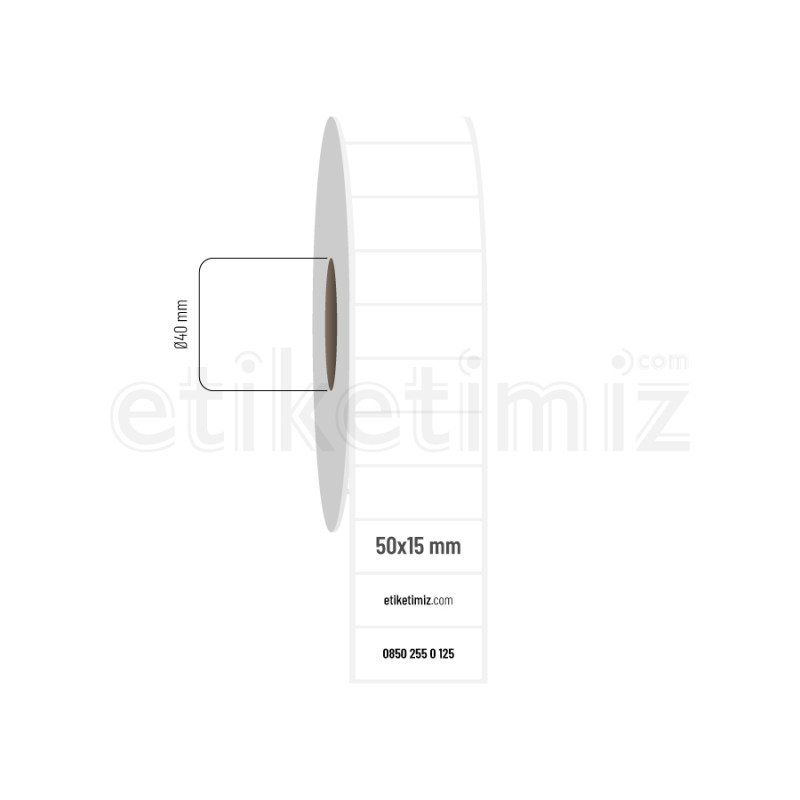 50x15 mm PP Opak Etiket 50x15 mm PP Opak Etiket