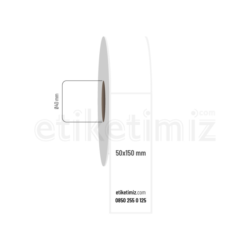 50x150 mm PP Opak Etiket 50x150 mm PP Opak Etiket