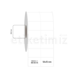 50x35 mm 2'li Bitişik Fastyre Etiket